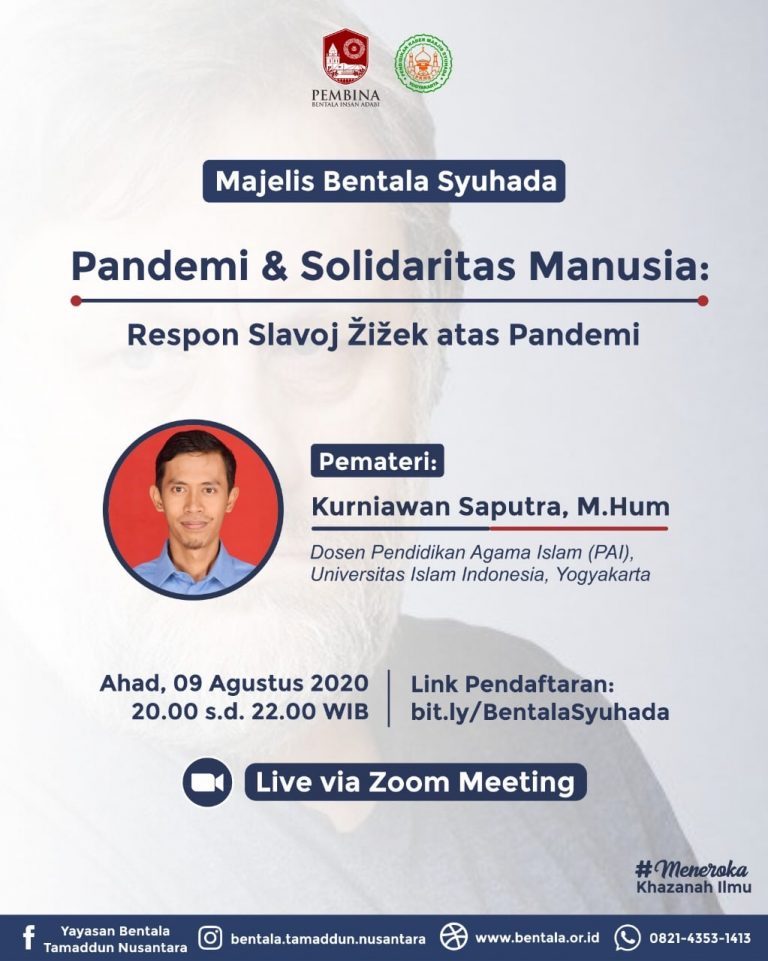 MBS 09 Agustus 2020 – Pandemi dan Solidaritas Manusia: Respons Slavoj Žižek atas Pandemi