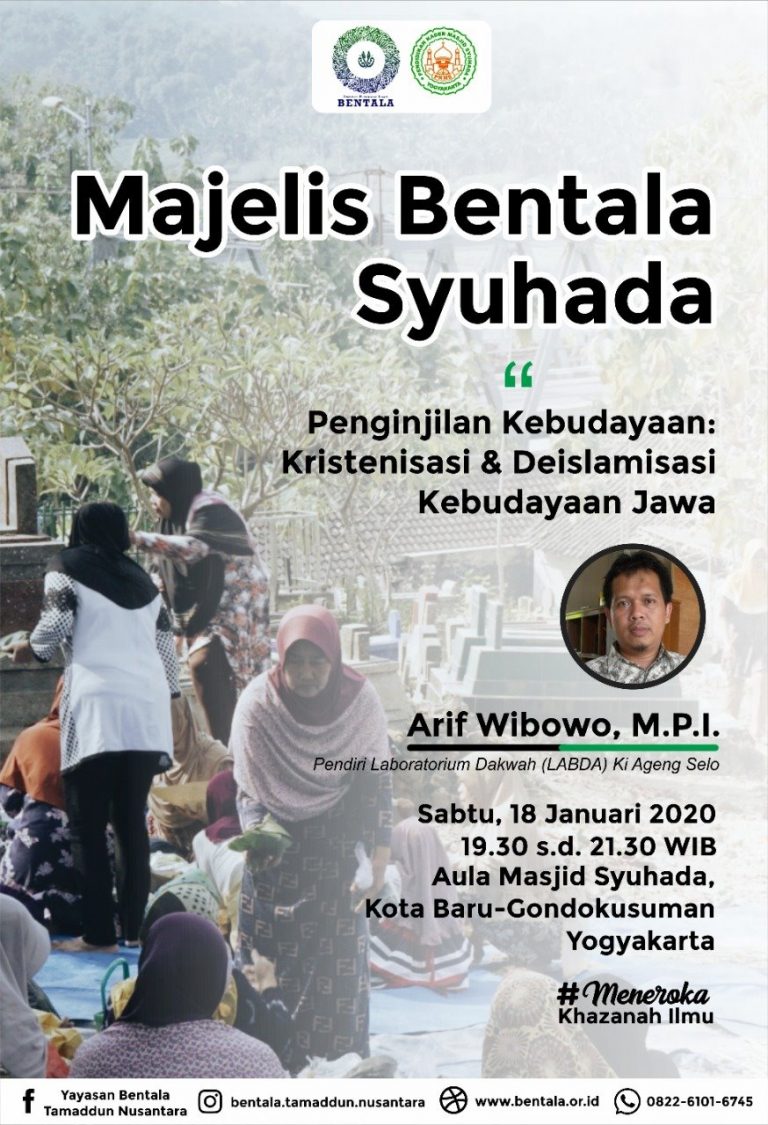 MBS 18 Januari 2020 – Penginjilan Kebudayaan: Kristenisasi dan Islamisasi Kebudayaan Jawa