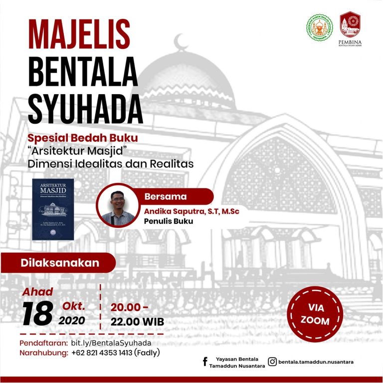 MBS 18 Oktober 2020 – Bedah Buku Arsitektur Masjid: Dimensi Idealitas dan Realitas