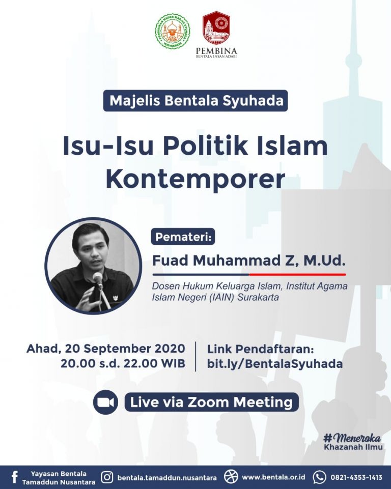 MBS 20 September 2020 – Isu – Isu Kontemporer Politik Islam